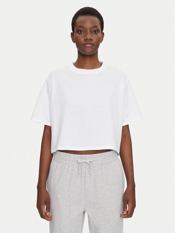Under Armour T-Shirt Rival 1389721 Biały Loose Fit