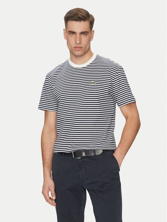 Lacoste T-Shirt TH9749 Granatowy Regular Fit