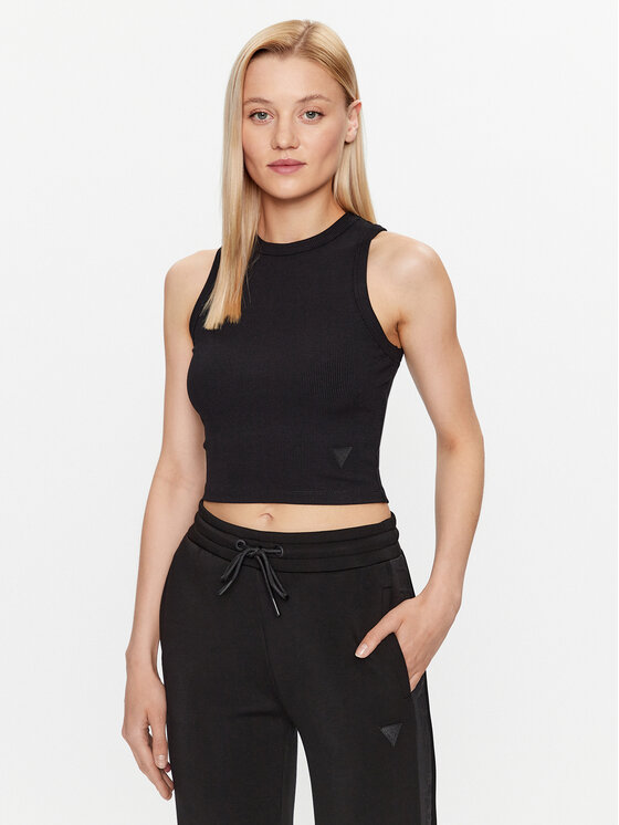 Guess Top Edie V3GP19 K8RT2 Czarny Slim Fit