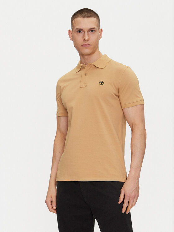 Timberland Polo TB0A6VDP Beżowy Regular Fit