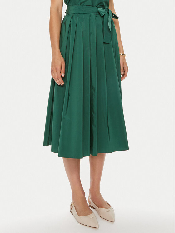 Weekend Max Mara Spódnica plisowana Zarda 2425106051 Zielony Regular Fit