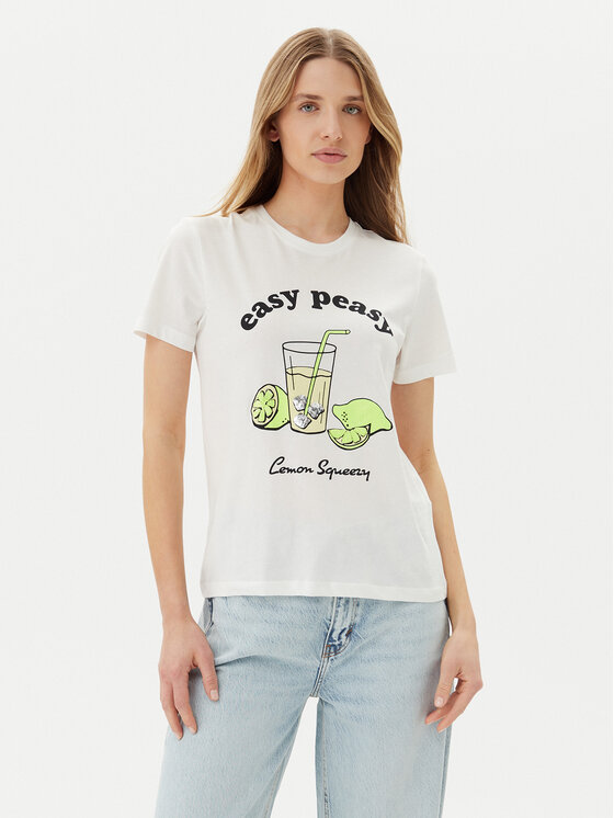 ONLY T-Shirt Kita 15349150 Biały Regular Fit