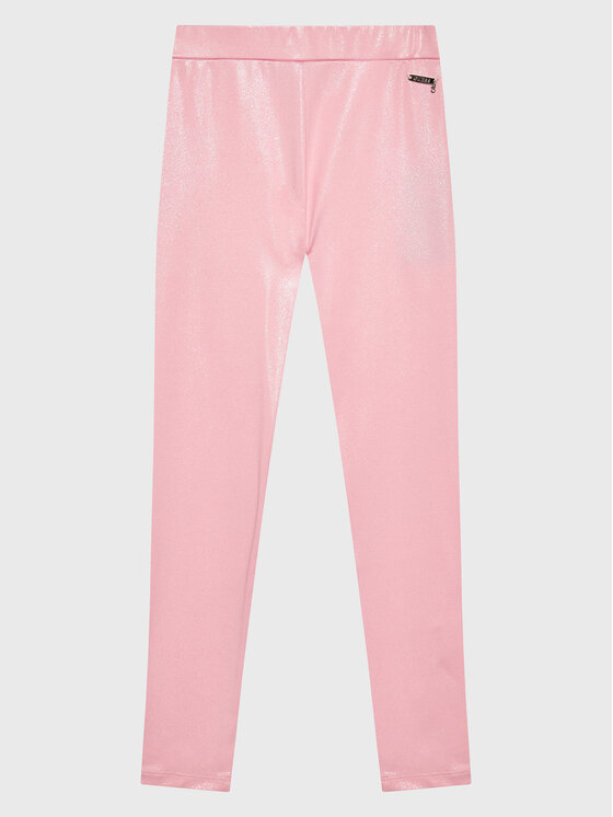 Guess Legginsy J3RB05 KBL40 Różowy Slim Fit
