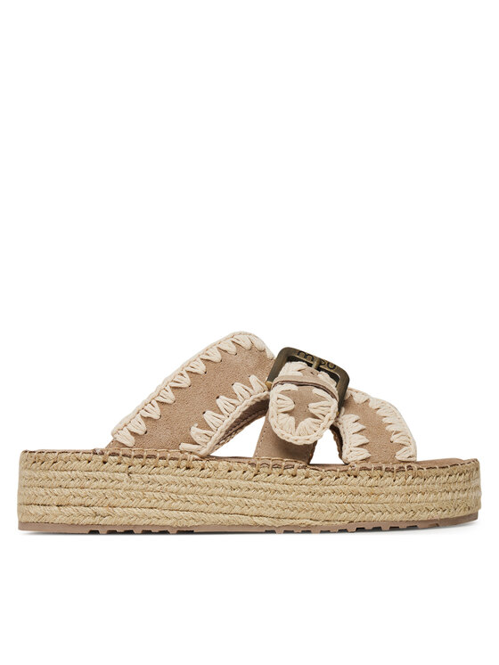 Mou Espadryle Jute sandal MU.SW641003A Różowy
