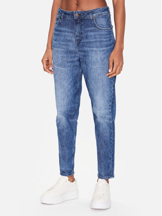 Mustang Jeansy Charlotte 1013597 Granatowy Mom Fit