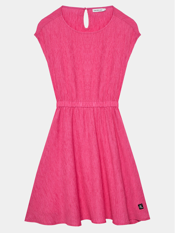 Calvin Klein Jeans Sukienka codzienna IG0IG02484 Różowy Regular Fit