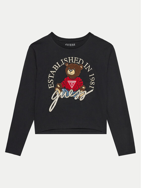 Guess Bluzka J4BI10 I3Z14 Czarny Boxy Fit