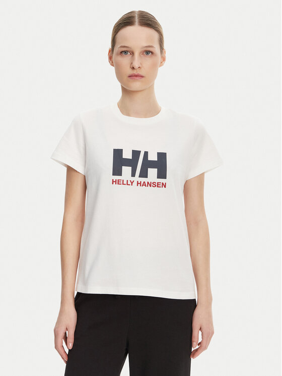 Helly Hansen T-Shirt Logo 54593 Biały Regular Fit