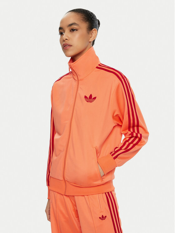 adidas Bluza adicolor Classic Firebird JP2294 Pomarańczowy Loose Fit