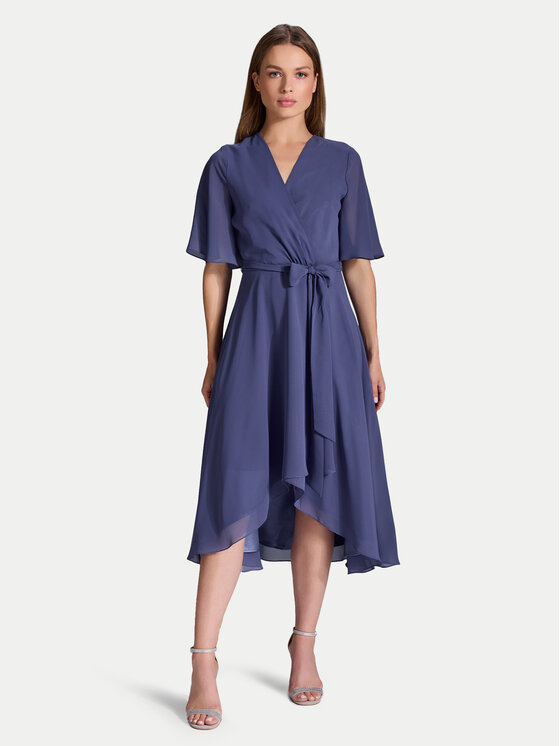 Swing Sukienka koktajlowa 5AI10200 Niebieski Regular Fit