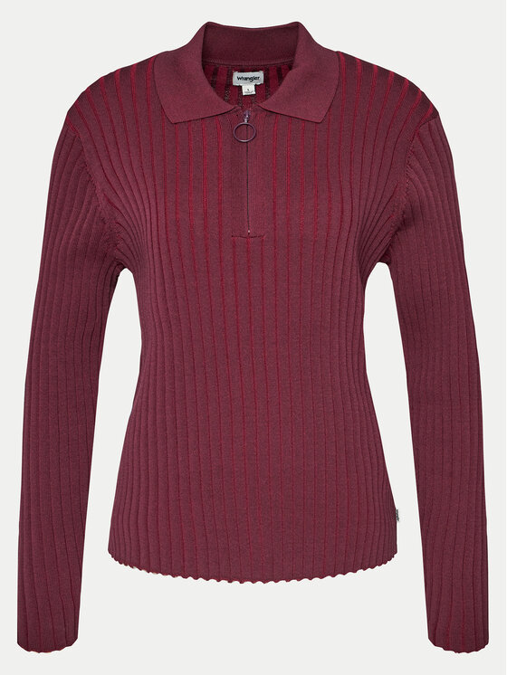 Wrangler Sweter 112356484 Fioletowy Regular Fit