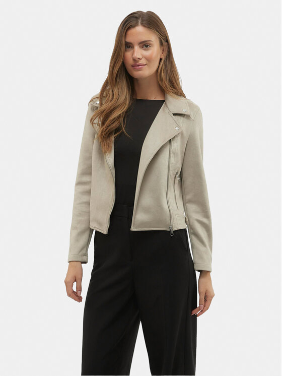 Vero Moda Kurtka z imitacji skóry Jose 10300938 Szary Regular Fit