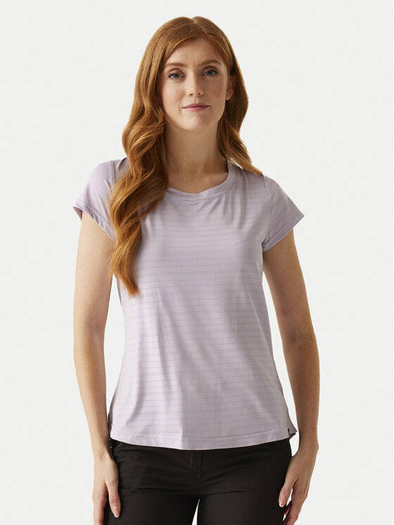 Regatta T-Shirt Limonite VII RWT306 Fioletowy Regular Fit