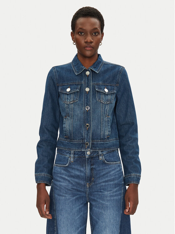 Morgan Kurtka jeansowa 251-VPIMI Niebieski Regular Fit