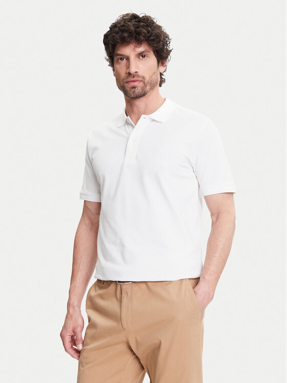 Pierre Cardin Polo C5 21354.2110 Biały Regular Fit