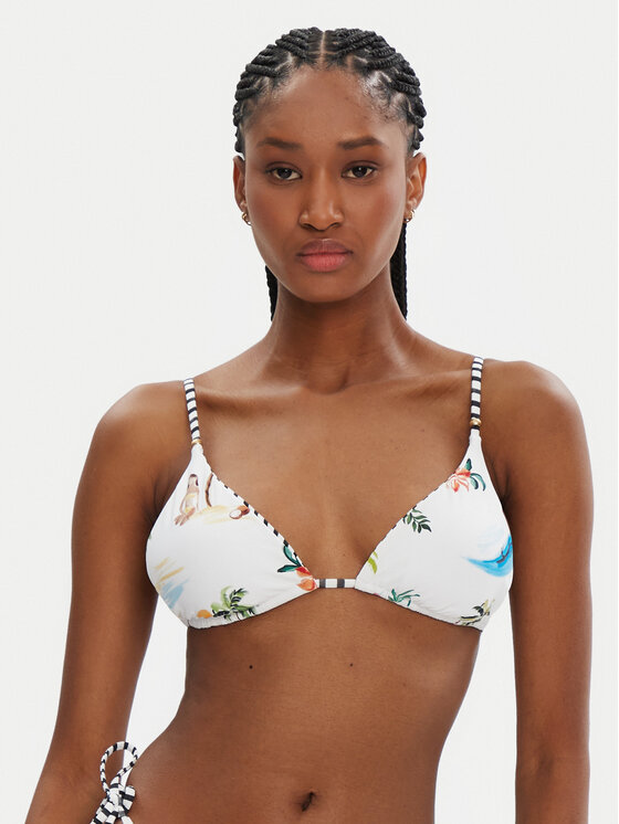 Seafolly Góra od bikini Isla Palm 30726-216 Biały