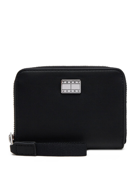 Tommy Jeans Duży Portfel Damski Tjw American Cool Med Za AW0AW17298 Czarny