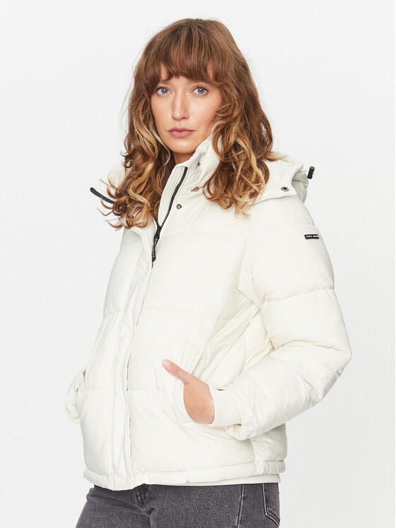 Pepe Jeans Kurtka zimowa Morgan PL402273 Biały Regular Fit