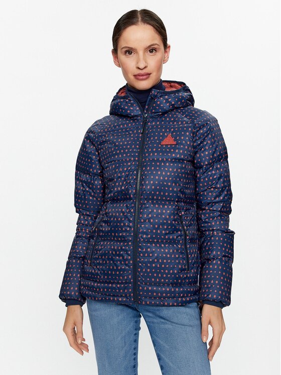Maloja Kurtka puchowa Champeschm 34179-1-8698 Granatowy Regular Fit