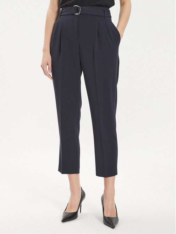 Boss Spodnie materiałowe Tapiah 50490037 Granatowy Regular Fit