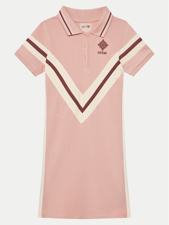 Guess Sukienka codzienna J5RK45 KCOK1 Różowy Regular Fit