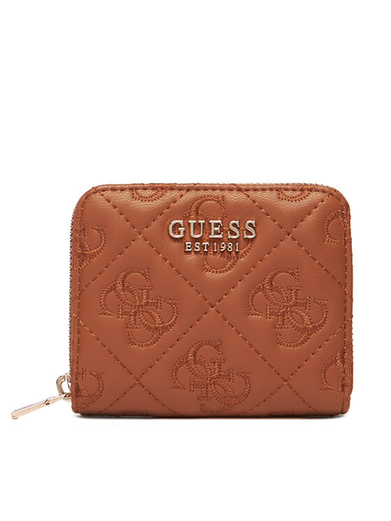 Guess Mały Portfel Damski Adelasia Slg SWQL96 58137 Brązowy
