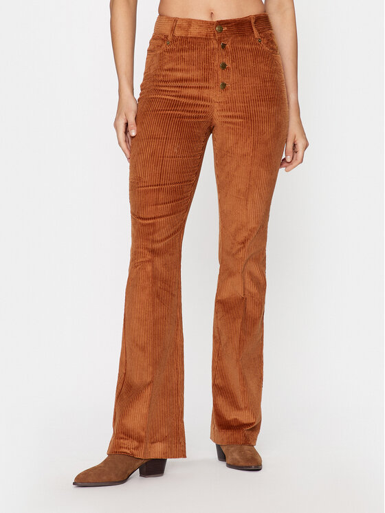 TWINSET Spodnie materiałowe 232TT2361 Brązowy Regular Fit