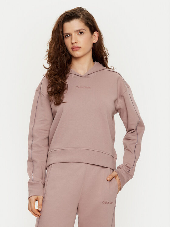 Calvin Klein Bluza Hoodie 000QS7261E Beżowy Regular Fit