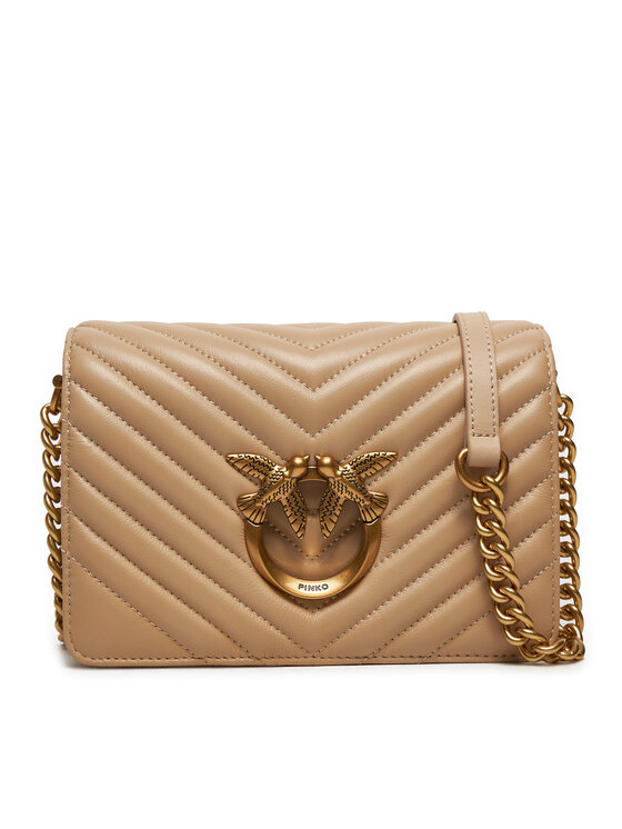 Pinko Torebka Love Click Mini AI 24-25 PLTT 100067 A0GK Beżowy