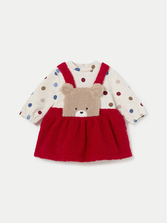 Mayoral Sukienka codzienna 2881 Czerwony Regular Fit