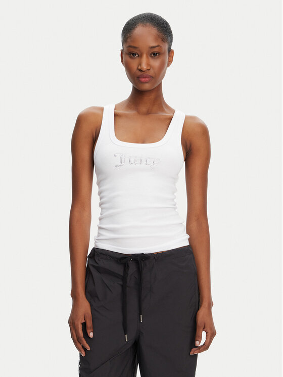 Juicy Couture Top Racer JCWLV125305 Różowy Slim Fit