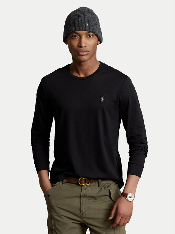 Polo Ralph Lauren Longsleeve 710760121 Czarny Slim Fit