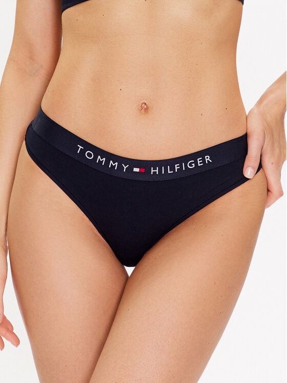 Tommy Hilfiger Stringi UW0UW04146 Granatowy