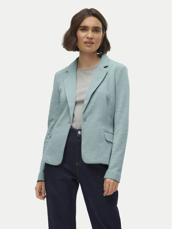 Vero Moda Marynarka Julia 10154123 Zielony Regular Fit