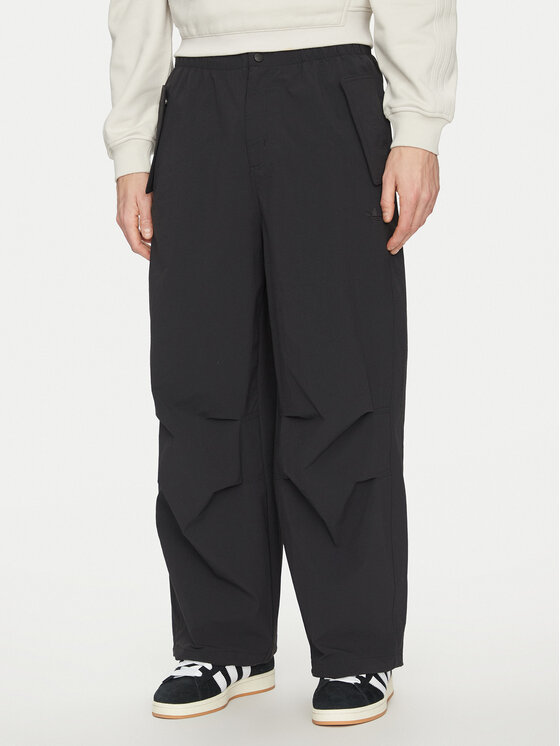 adidas Spodnie materiałowe Premium Essentials Utility Parachute JD2111 Czarny Loose Fit