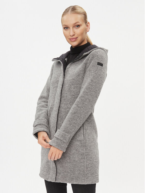 CMP Płaszcz zimowy 33M3946 Szary Regular Fit