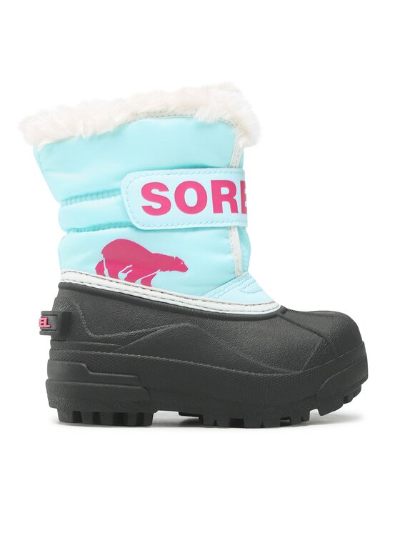 Sorel Śniegowce Childrens Snow Commander NC1960-428 Błękitny