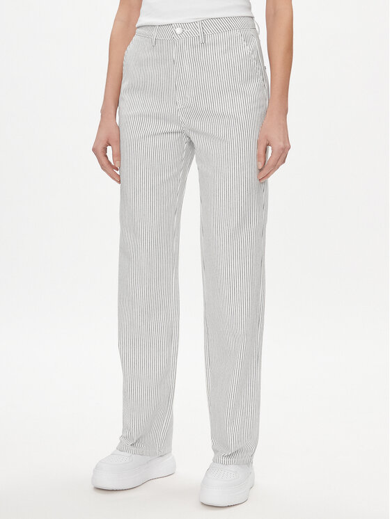 ONLY Spodnie materiałowe Merle 15312896 Biały Wide Leg