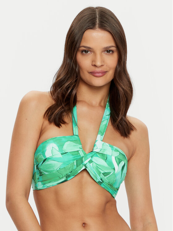 Seafolly Góra od bikini Secret Garden 33816-220 Zielony