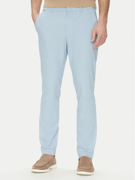 BOSS Spodnie materiałowe Kaito1_T 50487754 Błękitny Slim Fit