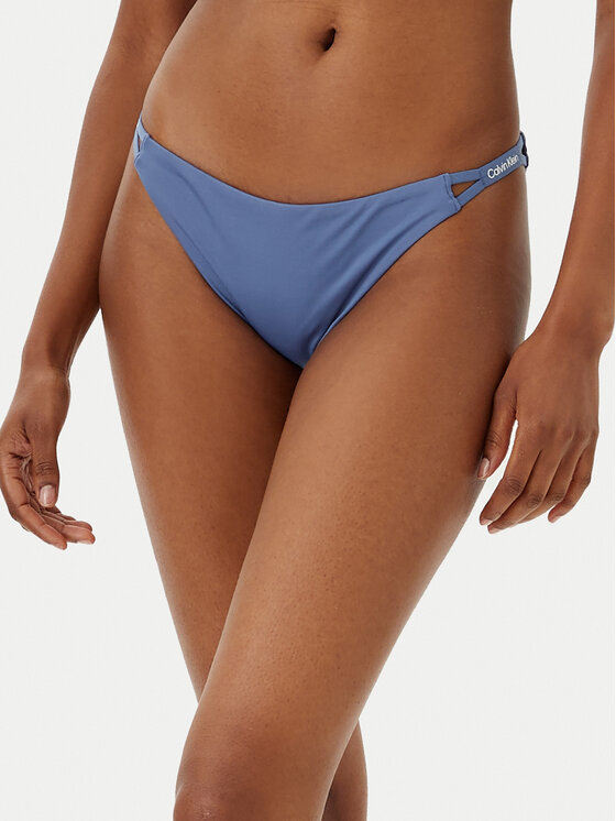 Calvin Klein Swimwear Dół od bikini KW0KW02796 Niebieski