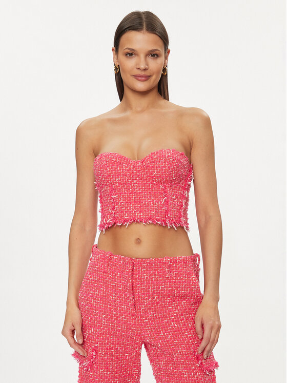 Patrizia Pepe Top 8C0678/A376-F592 Różowy Regular Fit