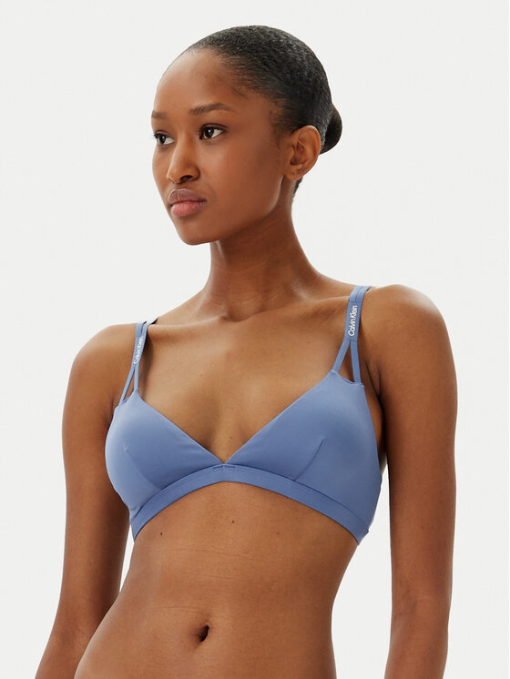 Calvin Klein Swimwear Góra od bikini KW0KW02793 Niebieski