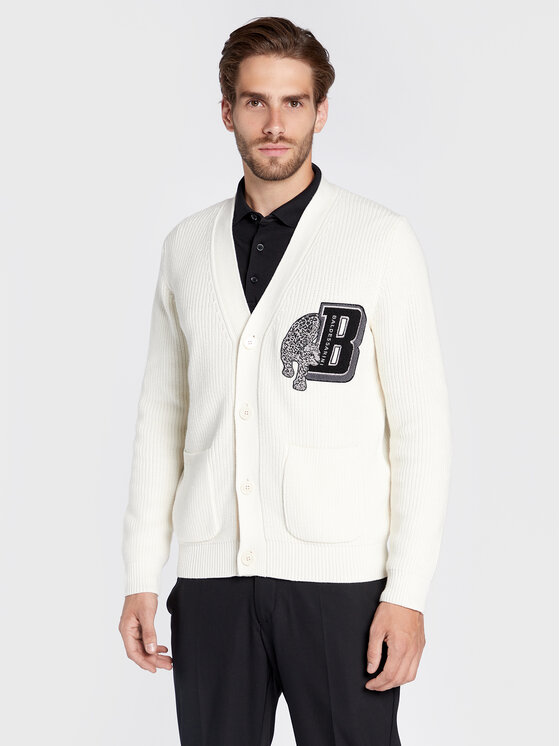 Baldessarini Kardigan Kashcot B4 60020/000/5107 Biały Regular Fit