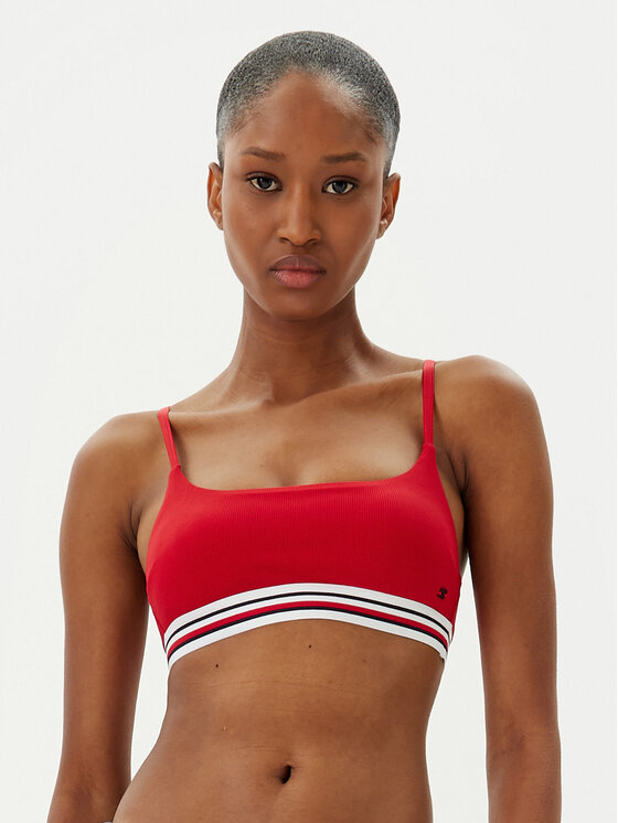 Tommy Hilfiger Góra od bikini UW0UW05806 Czerwony