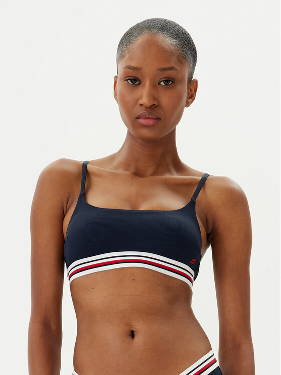 Tommy Hilfiger Góra od bikini UW0UW05806 Granatowy