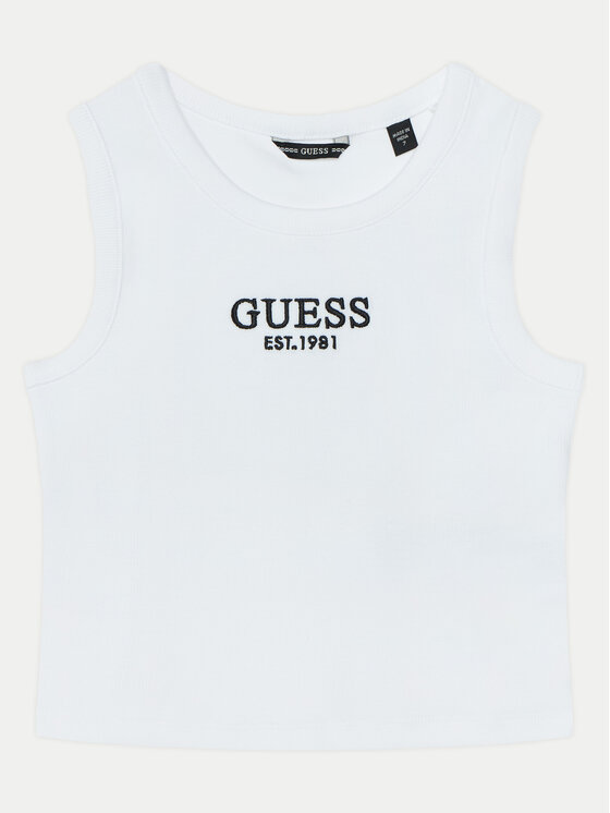 Guess Top J4YI16 KBZP4 Biały Regular Fit