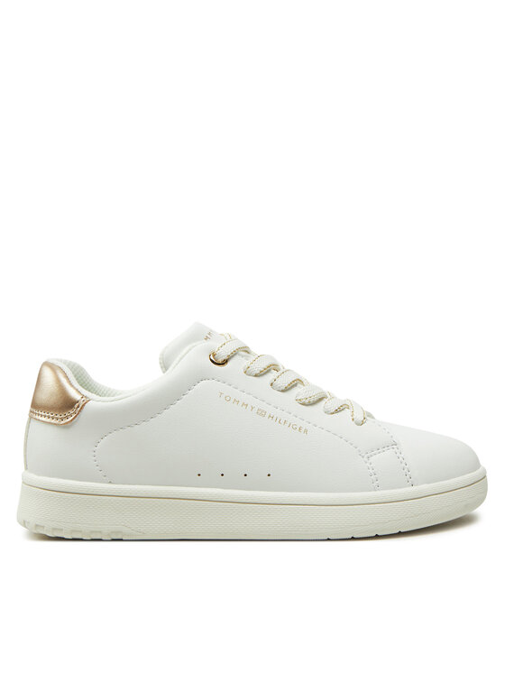 Tommy Hilfiger Sneakersy Low Cut Lace-Up Sneaker T3A9-33736-1355 M Biały