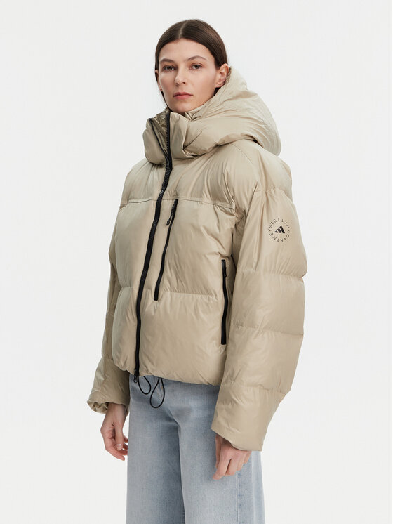 adidas by Stella McCartney Kurtka zimowa Winter JI5198 Beżowy Loose Fit