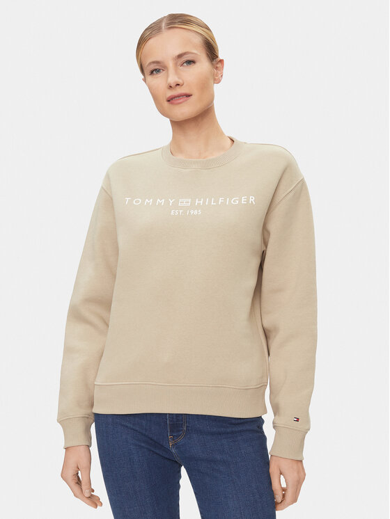 Tommy Hilfiger Bluza WW0WW39791 Beżowy Relaxed Fit